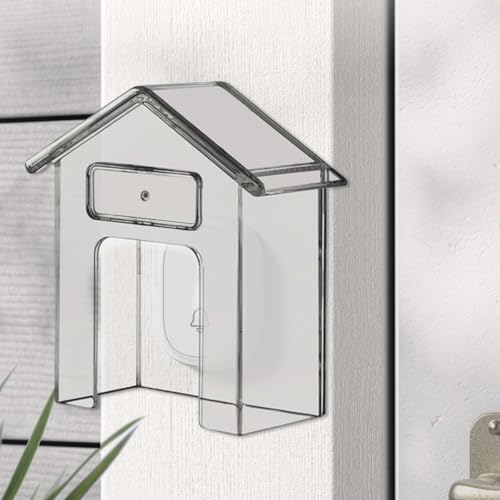 Wasserdichte Türklingel-Abdeckung, transparent, regendicht, für kabellose und Video-Türklingeln, wetterbeständiges, regendichtes Gehäuse (1 Stück) von Jayruit