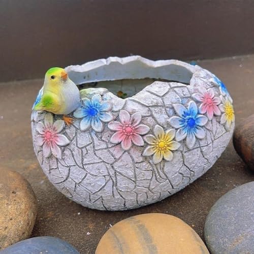 Wasserdichter Blumentopf aus Kunstharz, für den Innen- und Außenbereich, künstlerische Dekopflanze für Sukkulenten, Grünpflanzen von Jayruit