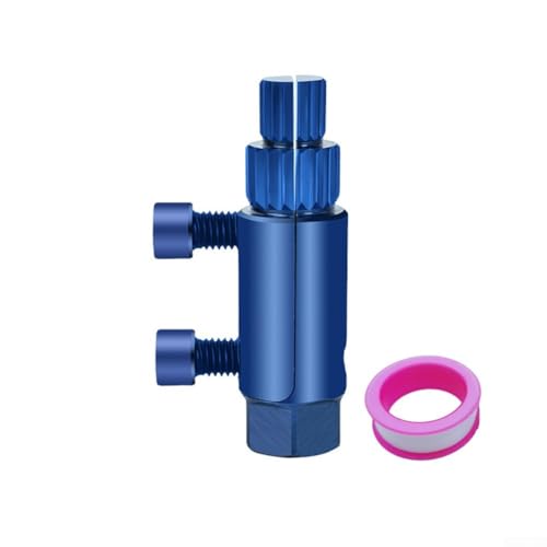 Wasserhahn Eckventil Drahtausdreher Konstruktion für 10,2 cm, 15,2 cm, 2,5 cm Rohre, ergonomisch und rostbeständig (blau) von Jayruit