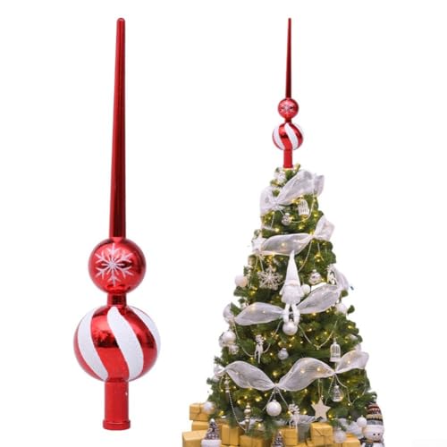 Wiederverwendbarer, leichter Weihnachtsbaum im Kürbisstern-Design für festliche Feiertage in Häusern, Parks, Einkaufszentren und besonderen Anlässen (rot) von Jayruit