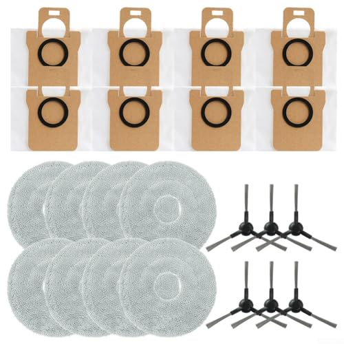 Wischtuch Staubbeutel Seitenbürste, Roboter Staubsauger Filter Mop Tuch Staubbeutel Seitenbürste Set, Für JONR Für P20 PRO Ersatzzubehör (B) von Jayruit