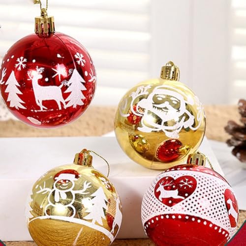 Zauberhafte Weihnachtskugel-Kollektion, ein Muss für 16 glitzernde Hängedekorationen (A) von Jayruit