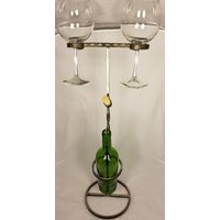 Outdoor Weinständer | Halten Sie Gläser, Kork Und Flasche von JaysMetalStudio