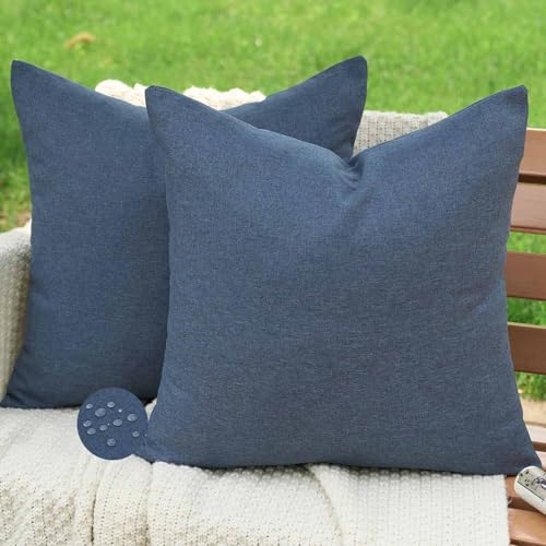 Jayusaror Outdoor Kissenbezug 45x45 Blau Wetterfest Kissen Kissenbezüge Sofakissen Dekokissen Sommer Wasserdicht Kissenhülle Polsterbezug für Sofa Outdoor Garten Balkon Wohnzimmer Deko 2er Set Jayusaror Outdoor Kissenbezug 45x45 Blau Wetterfest Kissen Kissenbezüge Sofakissen Dekokissen Sommer Wasserdicht Kissenhülle Polsterbezug für Sofa Outdoor Garten Balkon Wohnzimmer Deko 2er Set von Jayusaror