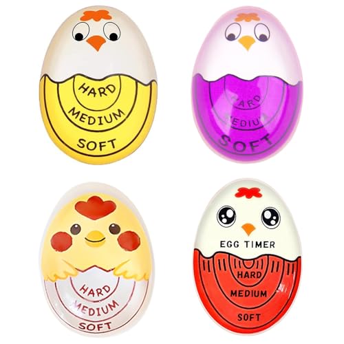 4 Stück Eieruhr zum Mitkochen, Egg Timer, Praktisches Küchenzubehör für Perfekte Eier, Ideal für Frühstück und Restaurant, 3.5 x 5 x 4 cm 4 Stück Eieruhr zum Mitkochen, Egg Timer, Praktisches Küchenzubehör für Perfekte Eier, Ideal für Frühstück und Restaurant, 3.5 x 5 x 4 cm von JazRvr