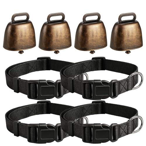 8 Stück Kuhglocken Für Ziegen Und Vieh, Kuhglocke Groß Mit 4 Halsbändern, Ideal Zur Tierortung Und Als Dekoration, 30-45 cm 8 Stück Kuhglocken Für Ziegen Und Vieh, Kuhglocke Groß Mit 4 Halsbändern, Ideal Zur Tierortung Und Als Dekoration, 30-45 cm von JazRvr