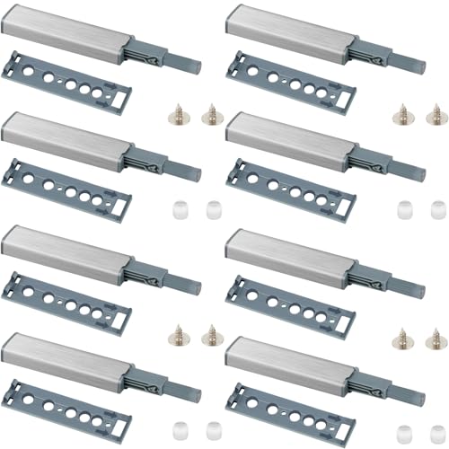 8 Stück Push To Open Türöffner, Schranktür Dämpfer Drucktüröffner, Drucköffner für Möbel ohne Griffe, Küchenschränke, Schubladen, Bücherregale 8 Stück Push To Open Türöffner, Schranktür Dämpfer Drucktüröffner, Drucköffner für Möbel ohne Griffe, Küchenschränke, Schubladen, Bücherregale von JazRvr