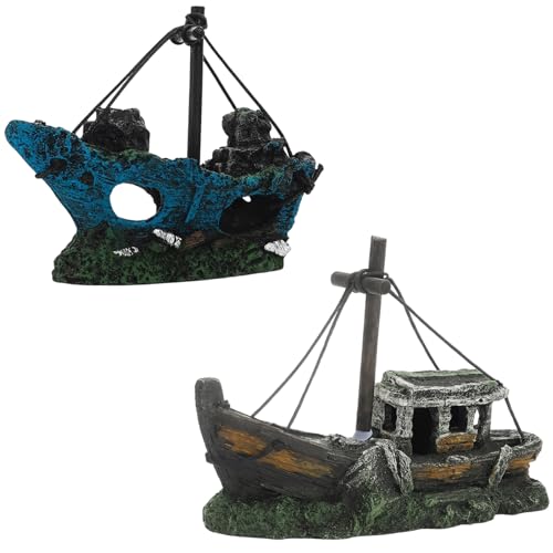 JazRvr 2 Stück Aquarium deko, deko aquariumes, Aquarium dekos klein, Aquariums zubehör dekos, aquariumes Dekoration, Landschaftsbau Dekoration für Kleine Garnele Fisch Verstecken von JazRvr