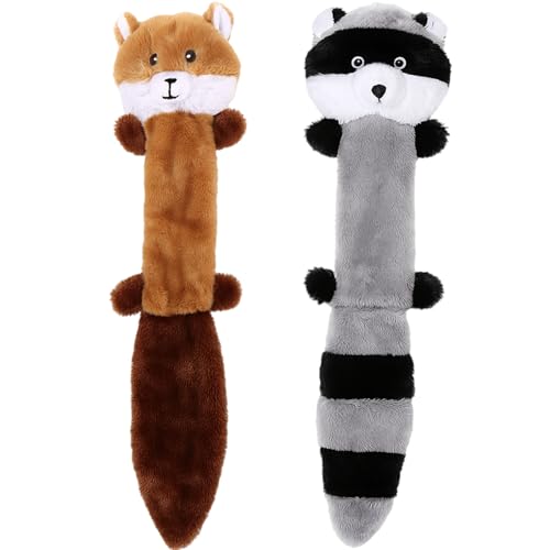 JazRvr 2 Stück Hundespielzeug, 46 cm Waschbär Kuscheltier, Unzerstörbares Hundespielzeug, Spielzeug für Kleine und Mittelgroße Hunde, Grauer und Brauner Waschbär JazRvr 2 Stück Hundespielzeug, 46 cm Waschbär Kuscheltier, Unzerstörbares Hundespielzeug, Spielzeug für Kleine und Mittelgroße Hunde, Grauer und Brauner Waschbär von JazRvr