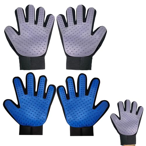 JazRvr Katzenhandschuh, 2 Stück Fellpflege-Handschuhe Für Katzen, Effektive Haarentfernung Mit Katzenbürste Handschuh, Ideal Für Tägliche Fellpflege Und Haustierwäsche, Blau Und Grau JazRvr Katzenhandschuh, 2 Stück Fellpflege-Handschuhe Für Katzen, Effektive Haarentfernung Mit Katzenbürste Handschuh, Ideal Für Tägliche Fellpflege Und Haustierwäsche, Blau Und Grau von JazRvr