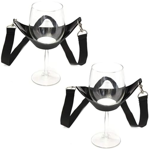 JazRvr 2 Stück Weinglashalter, Weinglashalter Zum Umhängen, Weinhalter Zum Umhängen, Praktische Halshalterung Für Weinproben, Outdoor-Partys Und Geschenke 6 * 15 * 5 cm Mit Schnur JazRvr 2 Stück Weinglashalter, Weinglashalter Zum Umhängen, Weinhalter Zum Umhängen, Praktische Halshalterung Für Weinproben, Outdoor-Partys Und Geschenke 6 * 15 * 5 cm Mit Schnur von JazRvr