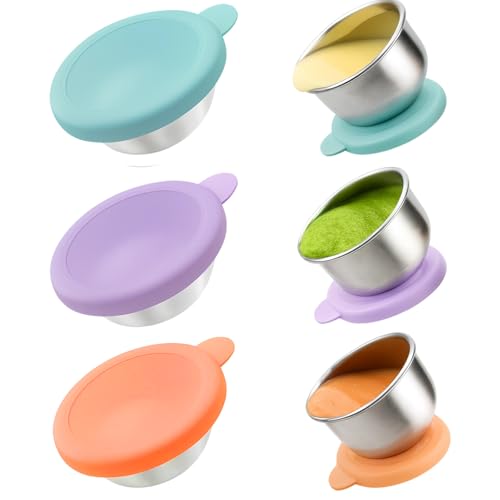 JazRvr 3 Stück Kleine Dosen Mit Deckel Plastik, Joghurtbecher To Go, Snackbox Für Kinder, 50ml Dressing Behälter, Ideal Für Büro, Schule Und Picknick von JazRvr