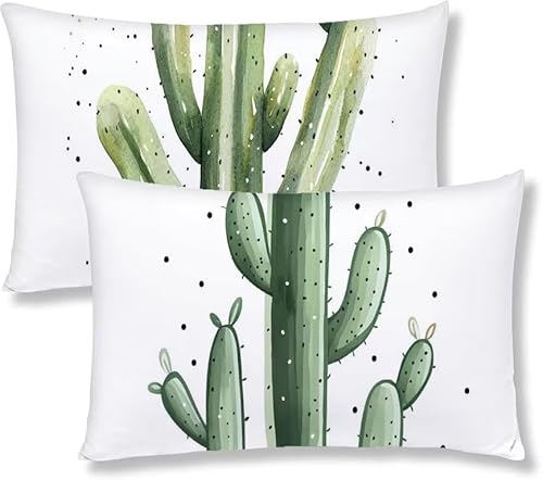 Kissenbezug 60 x 80 GrüN Kopfkissen 2er Set Kaktus Sofakissen Dekokissen kissenbezüge mit Unsichtbarem Reißverschluss Leinen Langlebige Rechteck Kissenbezüge für Deko Wohnzimmer Schlafzimmer S1-667 Kissenbezug 60 x 80 GrüN Kopfkissen 2er Set Kaktus Sofakissen Dekokissen kissenbezüge mit Unsichtbarem Reißverschluss Leinen Langlebige Rechteck Kissenbezüge für Deko Wohnzimmer Schlafzimmer S1-667 von Jaznnghh