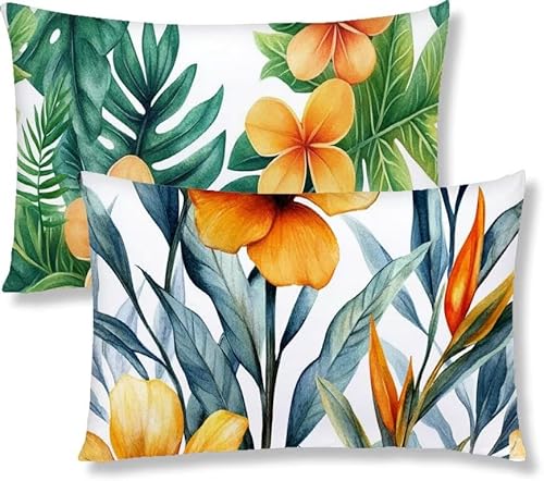 Kopfkissenbezug 40x80 2er Set Kissenbezug Orange Sofakissen Kopfkissen Blumen Kissenbezüge Weiche Komfort Samt Dekokissen Doppelseitiges Druckdesign, für Schlafzimmer Wohnzimmer Kissenhüllen S1-670 Kopfkissenbezug 40x80 2er Set Kissenbezug Orange Sofakissen Kopfkissen Blumen Kissenbezüge Weiche Komfort Samt Dekokissen Doppelseitiges Druckdesign, für Schlafzimmer Wohnzimmer Kissenhüllen S1-670 von Jaznnghh