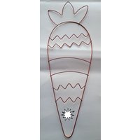 Karotte Metallkranz Form Diy Deco Mesh Burlap Rahmen von JazyScraps