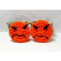 Scrubbers, Scrubbie, Emoji, Orange, Scheuerkissen, Langlebig, Küche, Umweltfreundlich, Zuhause, Nylon Scrubbie. 2Pk Emoji Scrubbers Für Dich von JazzysCrochet