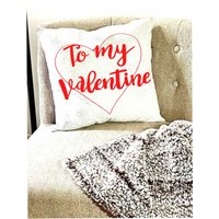 Valentinstag Kissen, Personalisiertes Valentinstagsgeschenk, Dekokissen, Personalisiertes Handgemachtes Valentinstagsgeschenk von JbmCreationsGiftShop