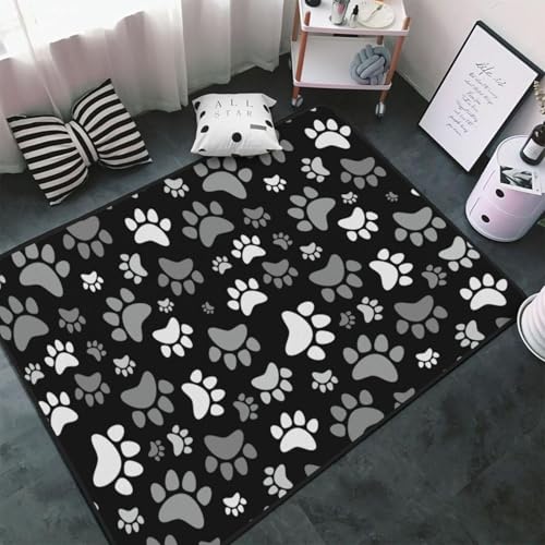 Jbofyee Niedlicher Hundepfoten-Teppich, rutschfest, weiche Mikrofaser, waschbar, für Wohnzimmer, Schlafzimmer, Büro, Wohnheim, Heimdekoration, 183 x 122 cm Jbofyee Niedlicher Hundepfoten-Teppich, rutschfest, weiche Mikrofaser, waschbar, für Wohnzimmer, Schlafzimmer, Büro, Wohnheim, Heimdekoration, 183 x 122 cm von Jbofyee