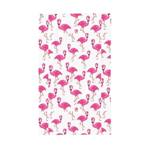 Jbyjbx Rosa Flamingo-Druck, vielseitig, einseitig, 90 x 152 cm, Gartenflagge, Terrasse, Veranda, Hof, Rasen, Dekoration, Frühling Sommer von Jbyjbx