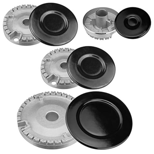Jcasbdn 1 Set -Kochfeldabdeckungen für Gaskocher, Universal Gasofenbrenner, robuste Herd -Top -Abdeckung, sichere Brennerkappe für, Kochgeschirr Hat Set -Deckel, Zubehör von Jcasbdn