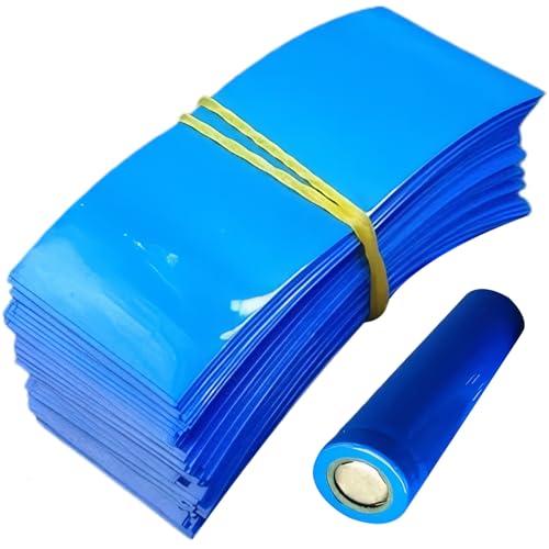 100pcs 21700 Batterie -Wraps, stabile Batterie -Wrap -PVC -Wärmeschrumpfrohr, isolierter Wärmeschild für Außenverpackungsrohrfilm, Blau von Jcasbdn
