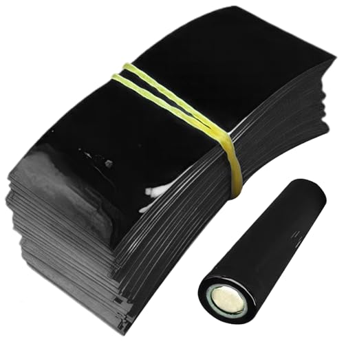 100pcs 21700 Batterie -Wraps, stabile Batteriepackung PVC -Wärmeschrumpfrohr, isolierter Wärmeschild für äußere Verpackungsrohrfilm, schwarz 100pcs 21700 Batterie -Wraps, stabile Batteriepackung PVC -Wärmeschrumpfrohr, isolierter Wärmeschild für äußere Verpackungsrohrfilm, schwarz von Jcasbdn