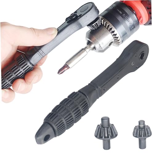 2 in 1 Drill Chuck Ratchet Schränner, Doppelkopf -Ersatzwerkzeug mit 13/16 -mm -Kopf für elektrische Bohrer und Elektrowerkzeuge 2 in 1 Drill Chuck Ratchet Schränner, Doppelkopf -Ersatzwerkzeug mit 13/16 -mm -Kopf für elektrische Bohrer und Elektrowerkzeuge von Jcasbdn