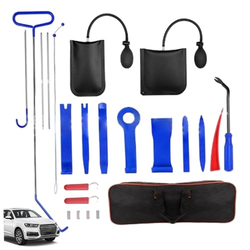 23pcs/Set Lock Out Kit Automotive, tragbarer Edelstahl-Autotür-Entsperren-Kit, Mehrzweckschloss-Pickel-Set für einfache Demontage von Jcasbdn
