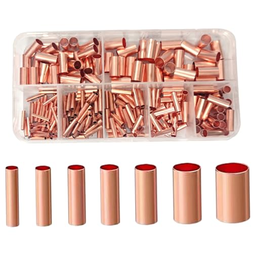 250pcs Kupferrohr, 7 Werte Gerade Kupferrohr mit 1, 5/2/2, 5/3/4//6mm Langmetrik -Kabel -Kabel -Kriminalanschluss, Kühlschrank A/C -Rohrstecker 250pcs Kupferrohr, 7 Werte Gerade Kupferrohr mit 1, 5/2/2, 5/3/4//6mm Langmetrik -Kabel -Kabel -Kriminalanschluss, Kühlschrank A/C -Rohrstecker von Jcasbdn