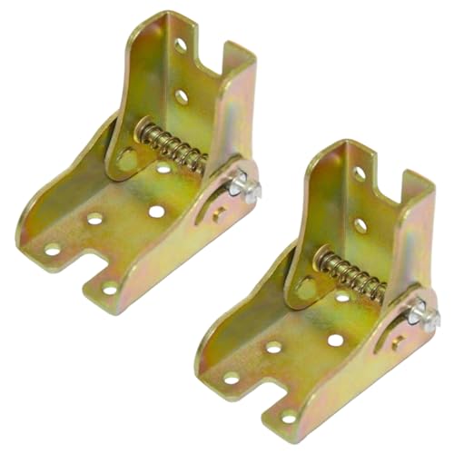 2pcs Klapptischscharniere 90 ° Selbstverriegelung Stahltisch Beinhalterung mit Schrauben Multifunktionales Verriegelungsscharnier golden von Jcasbdn