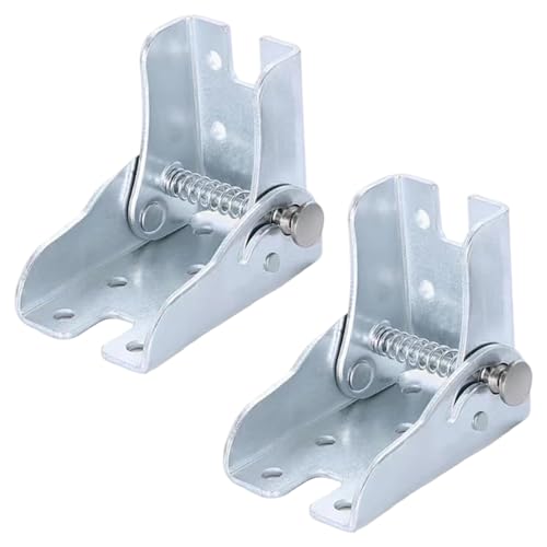 2pcs Klapptischscharniere 90 ° Selbstverriegelungsstahltisch Beinhalterung mit Schrauben Multifunktionales Verriegelungsscharnier Silber von Jcasbdn