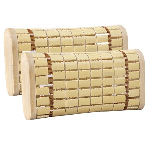 2pcs Sauna Kissen 13.4x6.3 Atmungsaktives Bambuskissen tragbares Kühlkopfkissen für Dampfbaken Spa Home Office von Jcasbdn