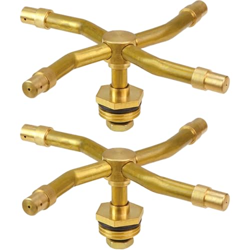 2pcs Wassersprinkler, 360 ° Automatische rotierende Wassersprinkler für Rasen, große Flächenabdeckung rotierende Sprühgerät für Garten Yard Rasenflächen 2pcs Wassersprinkler, 360 ° Automatische rotierende Wassersprinkler für Rasen, große Flächenabdeckung rotierende Sprühgerät für Garten Yard Rasenflächen von Jcasbdn
