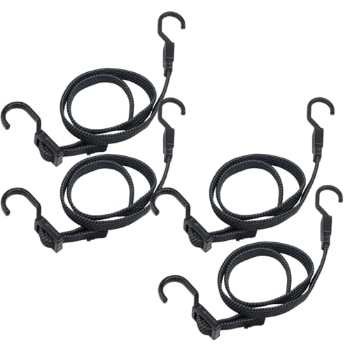 4pcs Verstellbare Bungee -Kabel, 39 Zoll Flache Hochleistungs -Bungee -Kabel mit Haken, elastische Gurte für Campinggepäck im Freien 4pcs Verstellbare Bungee -Kabel, 39 Zoll Flache Hochleistungs -Bungee -Kabel mit Haken, elastische Gurte für Campinggepäck im Freien von Jcasbdn