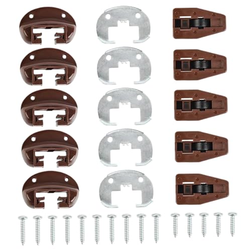 5 Set -Schubladen -Guides, Plastikschubladenrutschen mit Metallschwarzplatte und Roller, Hochleistungsschelfende für Zuhause, Laden, kommerzielle Verwendung 5 Set -Schubladen -Guides, Plastikschubladenrutschen mit Metallschwarzplatte und Roller, Hochleistungsschelfende für Zuhause, Laden, kommerzielle Verwendung von Jcasbdn