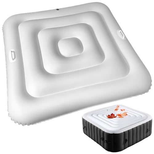 Aufblasbare Whirlpool-Abdeckung 55-Zoll-PVC Quadratwähler-Whirlpool-Abdeckung mit Griff und schneller und einfacher Ventilblatt-vorgeschütztes regenfeste isolierte Spa-Abdeckungen zum Schutz Aufblasbare Whirlpool-Abdeckung 55-Zoll-PVC Quadratwähler-Whirlpool-Abdeckung mit Griff und schneller und einfacher Ventilblatt-vorgeschütztes regenfeste isolierte Spa-Abdeckungen zum Schutz von Jcasbdn
