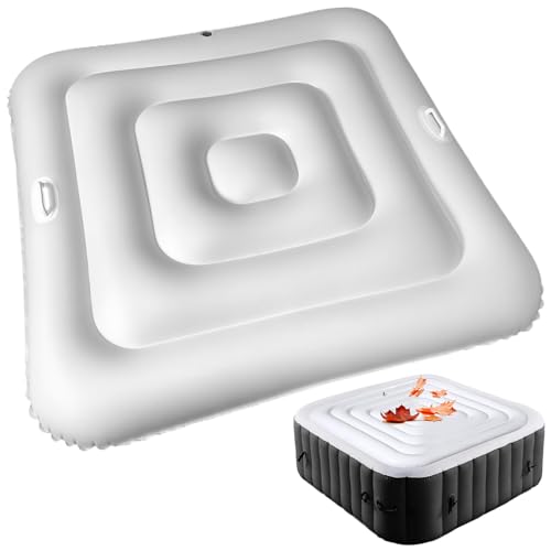 Aufblasbare Whirlpool-Abdeckung 55-Zoll-PVC Quadratwähler-Whirlpool-Abdeckung mit Griff und schneller und einfacher Ventilblatt-vorgeschütztes regenfeste isolierte Spa-Abdeckungen zum Schutz Aufblasbare Whirlpool-Abdeckung 55-Zoll-PVC Quadratwähler-Whirlpool-Abdeckung mit Griff und schneller und einfacher Ventilblatt-vorgeschütztes regenfeste isolierte Spa-Abdeckungen zum Schutz von Jcasbdn