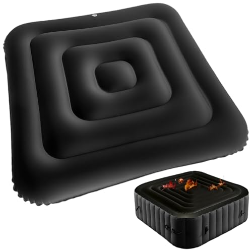 Ausblasbare Whirlpool -Abdeckung 53 PVC Square Spa Deckt Winddicht regendichtem Whirlpool Deckel von Jcasbdn