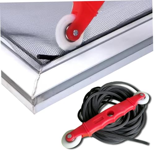 Fensterbildschirm Spline, 25 pcs 3, 3 Fuß x 5, 5 mm Fensterbildschirm Gummikabel mit 1 PC Roller Tool Fensterbildschirm Spline, 25 pcs 3, 3 Fuß x 5, 5 mm Fensterbildschirm Gummikabel mit 1 PC Roller Tool von Jcasbdn