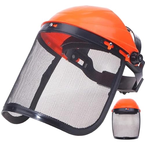 Jcasbdn Gesichtsschild für Unkrautschlägen verstellbares Stahlnetz voller Gesichtsschild mit verschütteter Stirn atmungsaktives schützendem spritzer Gesichtsmaske für Gartenarbeit, Mahlen, Kettensäge Jcasbdn Gesichtsschild für Unkrautschlägen verstellbares Stahlnetz voller Gesichtsschild mit verschütteter Stirn atmungsaktives schützendem spritzer Gesichtsmaske für Gartenarbeit, Mahlen, Kettensäge von Jcasbdn