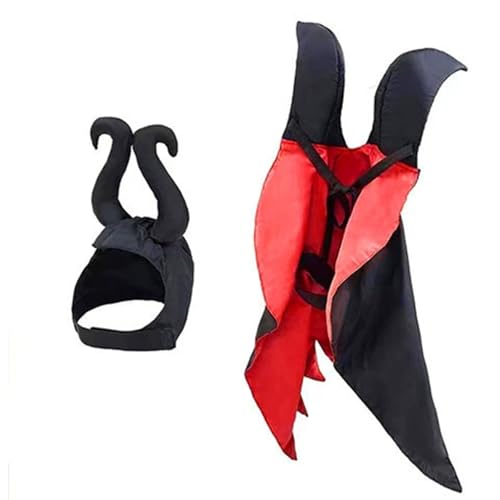 Hundekostüm umfasst Hunde Cape und Teufelshornhut Hut Haustier Halloween Kostüme für Party -Cosplay Hundekostüm umfasst Hunde Cape und Teufelshornhut Hut Haustier Halloween Kostüme für Party -Cosplay von Jcasbdn