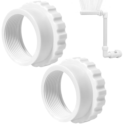 Jcasbdn 2pcs Pool Fountain Adapter 2 Zoll PVC Lecksicher Conversion Gelenkpool -Jetbrunnen -Anhang Easy Installation von Jcasbdn