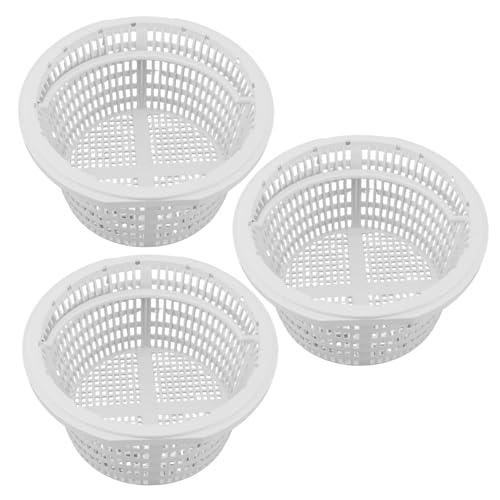Jcasbdn 3PCS -Pool -Skimmerkörbe, PVC tragbarer Poolsieb Korb mit Griff, Ersatzsieb für Blätter und Schmutz von Jcasbdn