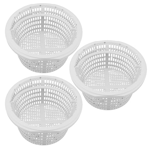 Jcasbdn 3pcs Pool Skimmerkörbe PVC Tragbarer Poolsieb Korb mit Griffersatz für Blätter und Schmutz von Jcasbdn