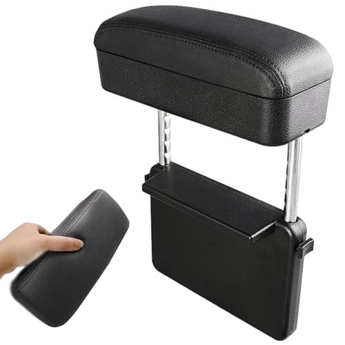 Jcasbdn Auto Armlehre Aufbewahrungsbox Komfort Auto Armlehnen Kissen einstellbare Höhenhöhe Mittelkonsole Abdeckung Universal Central Lift Armres Aufbewahrungs Organizer Box Arm Ruhe von Jcasbdn