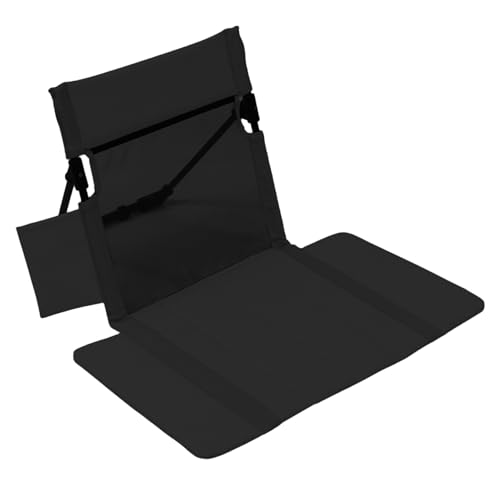 Jcasbdn Beach Lounge Stuhl Tragbare Klappstühle Beach Lounger mit Leichtgewichten Campingstühlen mit Stabiler Stütze Schwarz von Jcasbdn
