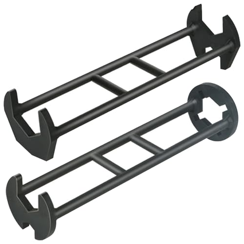 Jcasbdn Beckenschlüssel 2pcs / Set mit 7 Ports doppelt geendete flexible, verstellbare 360-Grad-rotierende universelle Schraubenschlüsselhahn unter Spüle für enge Räume von Jcasbdn