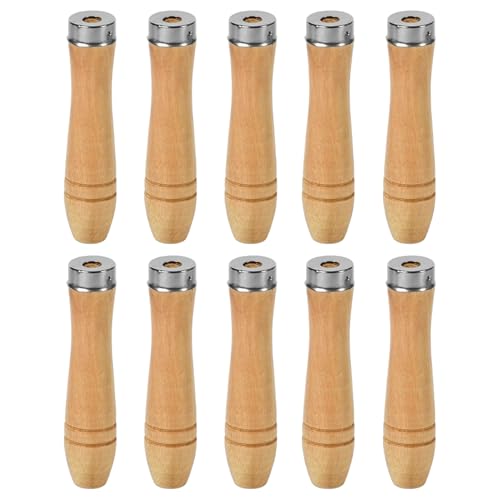 Jcasbdn Holzdatei -Handle 10pcs 4 Ergonomische Ersatzdatei mit 6 mm innerem Loch zum Schnitzen, Holzbearbeitung, Schreiner Jcasbdn Holzdatei -Handle 10pcs 4 Ergonomische Ersatzdatei mit 6 mm innerem Loch zum Schnitzen, Holzbearbeitung, Schreiner von Jcasbdn