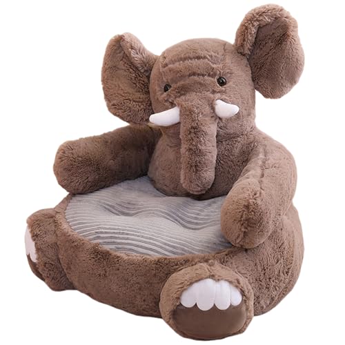Jcasbdn Kinder Sofa 20 x 20 x 18 Plüsch Elefant Spiel Sofa Süße Tierkuschel Kinder Sessel Weiche Cartoon Kleinkind für Baby Schlafzimmer Möbel Wohnungsdekoration von Jcasbdn