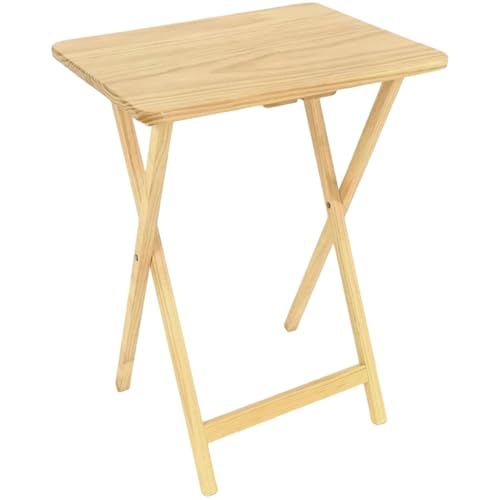Jcasbdn Klapper TV -Tabletttisch, Stabiler hölzernes Klapptisch -Tisch Platz sparen leichte und tragbare für einen kleinen Raum von Jcasbdn